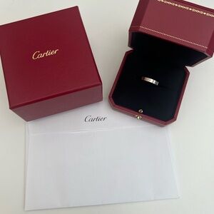 Authentic White Gold Cartier Love ring size 57